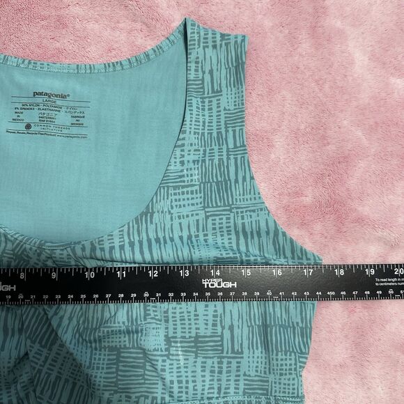 PATAGONIA Green Bandha Stretch Sleeveless Outdoor Athletic Tank Top Size Large - Picture 8 of 9